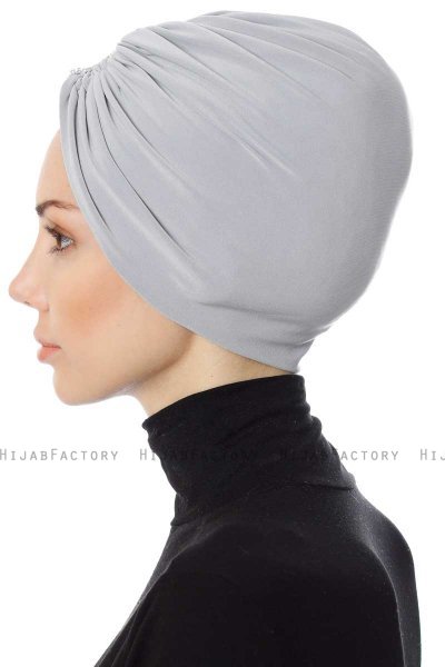 Aynur - Lichtgrijs Turban