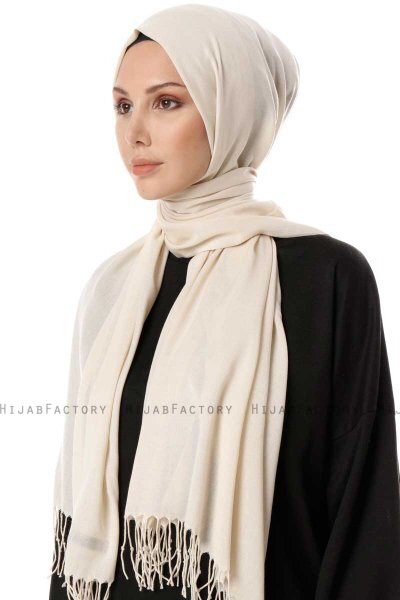 Aysel - Beige Pashmina Hijab - Gülsoy
