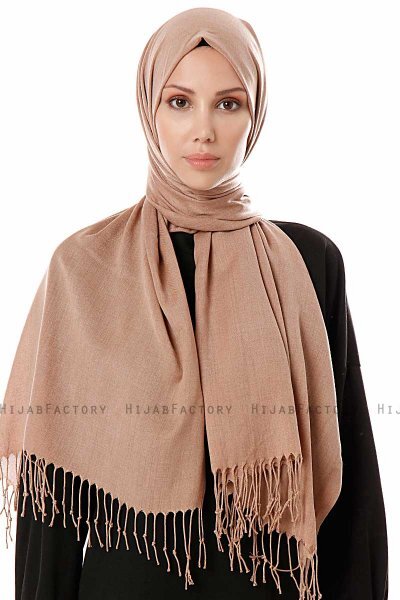 Aysel - Latte Pashmina Hijab - Gülsoy