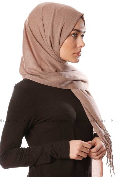 Aysel - Latte Pashmina Hijab - Gülsoy