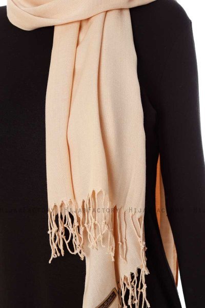 Aysel - Licht Beige Pashmina Hijab - Gülsoy