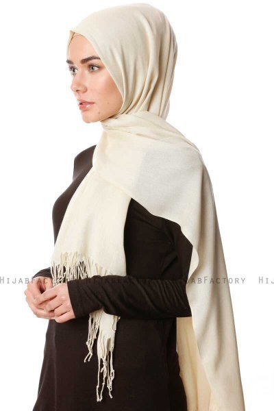 Aysel - Licht Beige Pashmina Hijab - Gülsoy