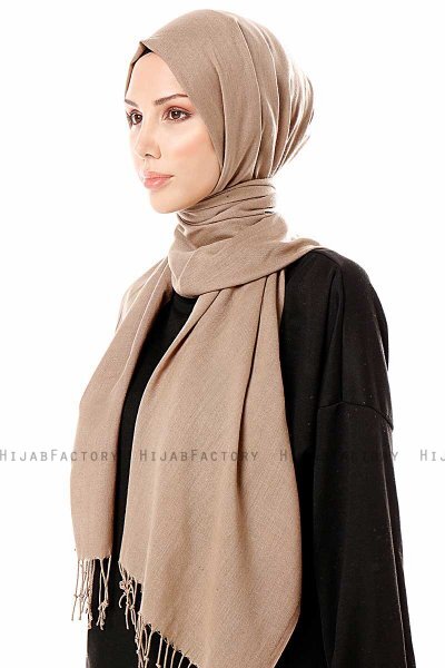 Aysel - Lichtbruin Pashmina Hijab - Gülsoy