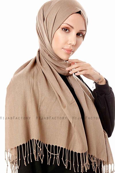Aysel - Lichtbruin Pashmina Hijab - Gülsoy