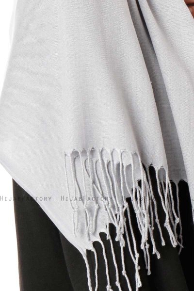 Aysel - Lichtgrijs Pashmina Hijab - Gülsoy