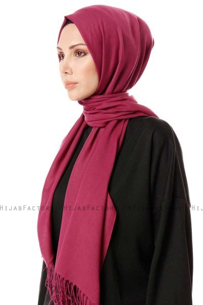 Aysel - Donkerpaars Pashmina Hijab - Gülsoy