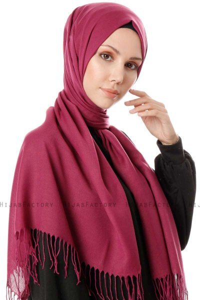 Aysel - Donkerpaars Pashmina Hijab - Gülsoy