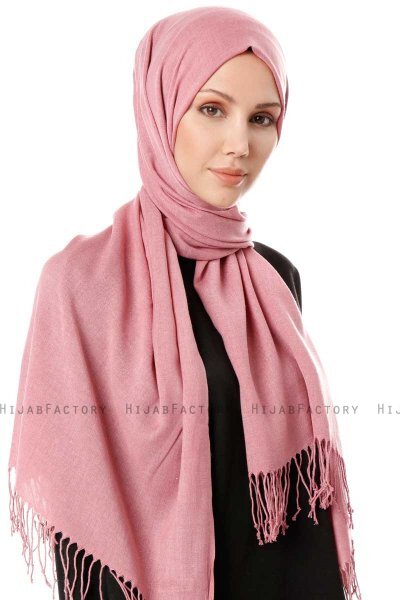 Aysel - Donker Roze Pashmina Hijab - Gülsoy