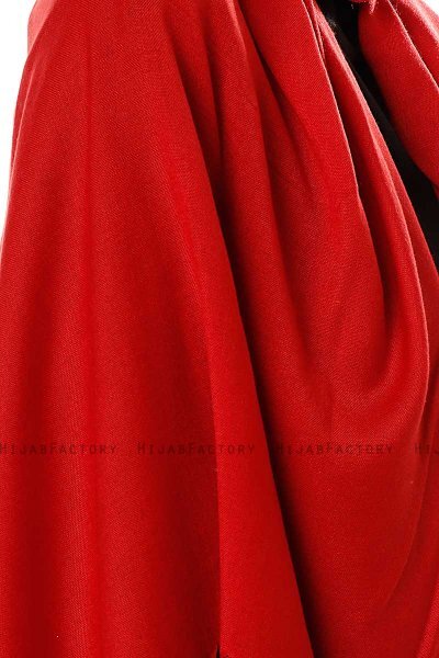 Aysel - Rood Pashmina Hijab - Gülsoy