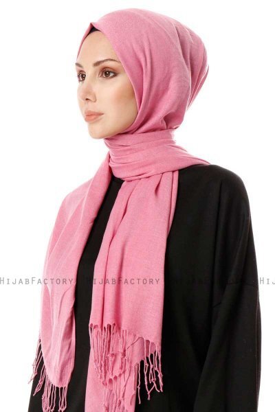 Aysel - Roze Pashmina Hijab - Gülsoy
