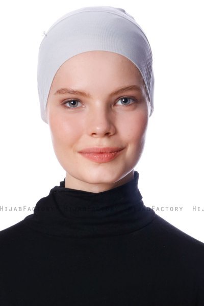 Azra - Lichtgrijs Parizien Onderkapje - Ecardin