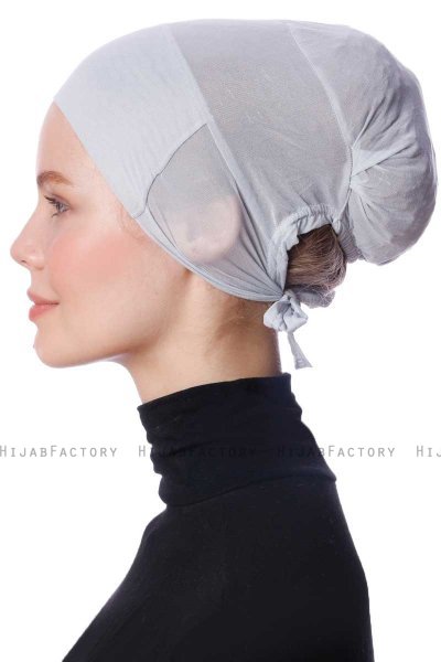 Azra - Lichtgrijs Parizien Onderkapje - Ecardin