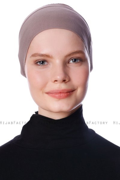 Azra - Donker Taupe Parizien Onderkapje - Ecardin