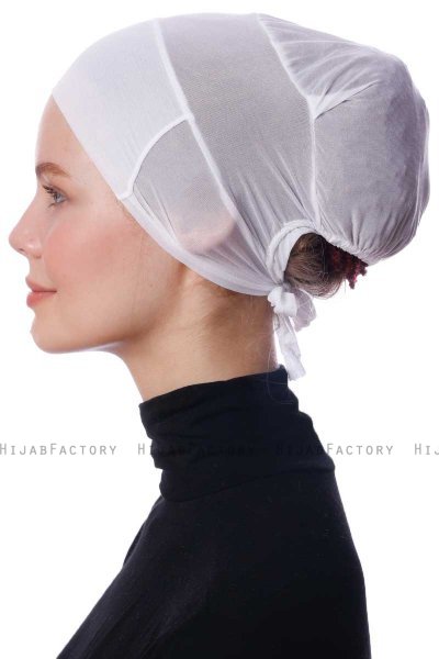 Azra - Wit Parizien Onderkapje - Ecardin