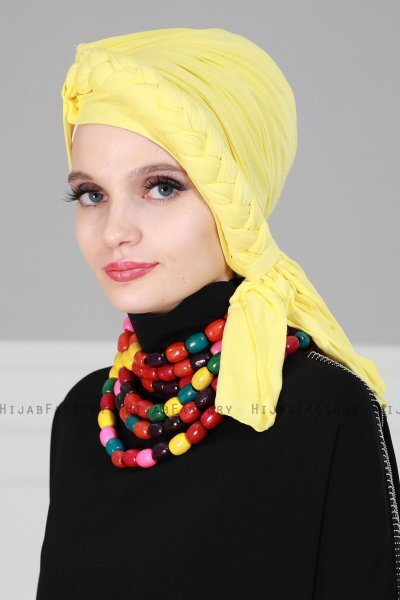 Theresa - Geel Katoen Turban - Ayse Turban