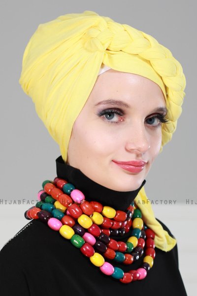 Theresa - Geel Katoen Turban - Ayse Turban