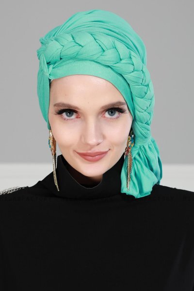 Theresa - Turkoois Katoen Turban - Ayse Turban