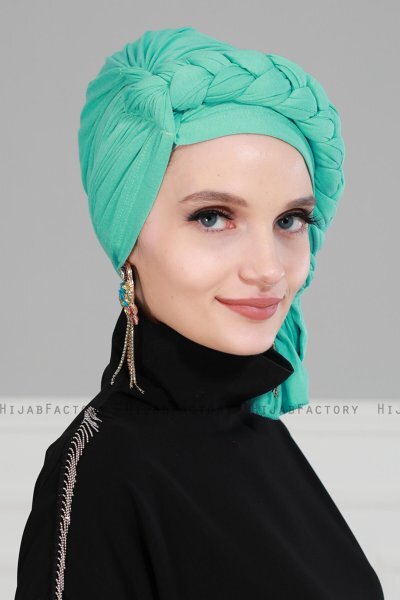 Theresa - Turkoois Katoen Turban - Ayse Turban