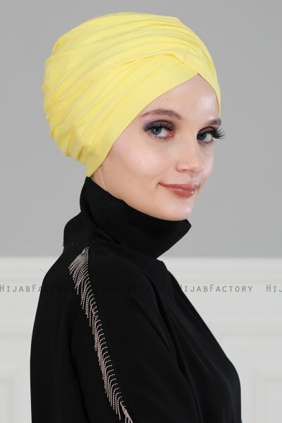 Fiona - Geel Katoen Turban - Ayse Turban