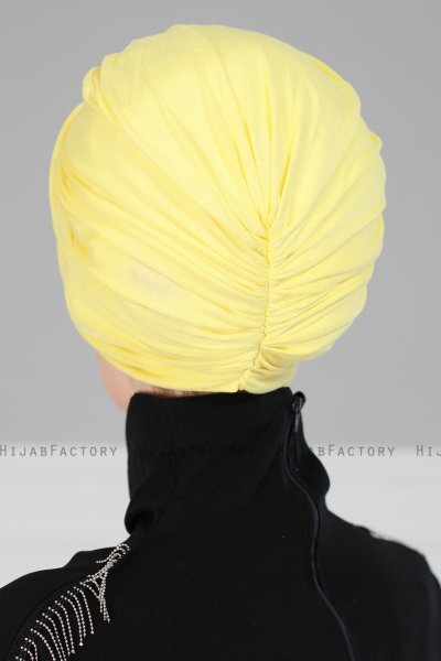 Fiona - Geel Katoen Turban - Ayse Turban