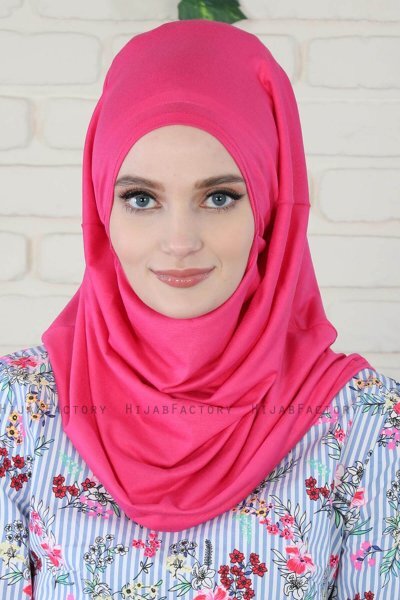 Wilda - Fuchsia Katoenen Hijab
