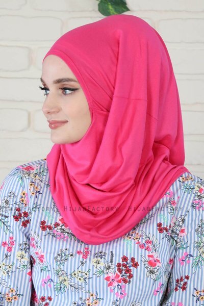 Wilda - Fuchsia Katoenen Hijab
