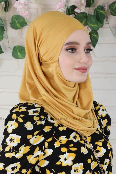 Wilda - Mosterd Katoenen Hijab