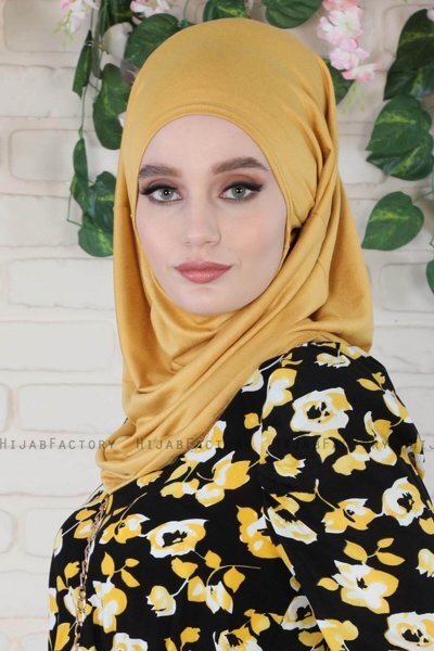 Wilda - Mosterd Katoenen Hijab
