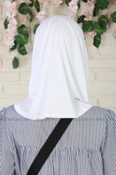 Wilda - Wit Katoenen Hijab