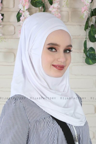 Wilda - Wit Katoenen Hijab
