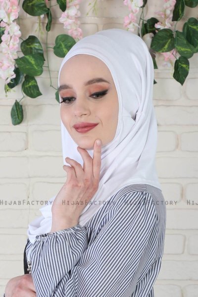 Wilda - Wit Katoenen Hijab