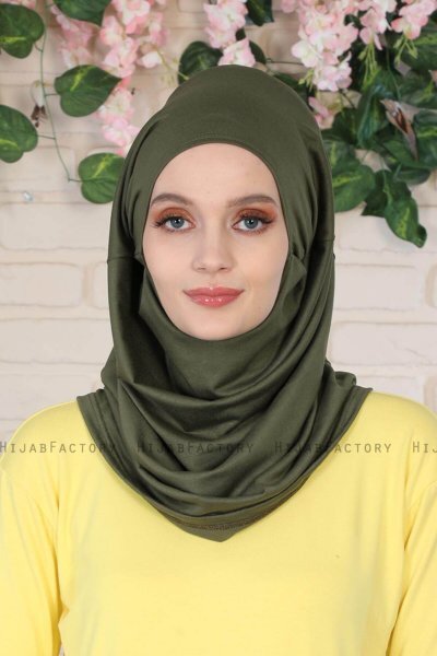 Wilda - Khaki Katoenen Hijab