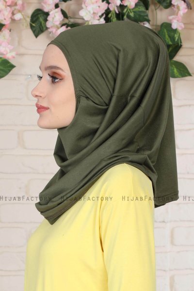 Wilda - Khaki Katoenen Hijab