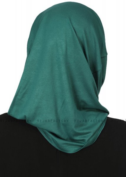 Wilda - Donkergroen Katoenen Hijab