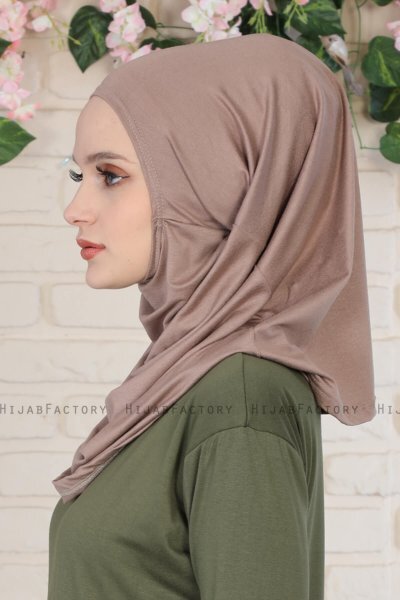 Wilda - Taupe Katoenen Hijab