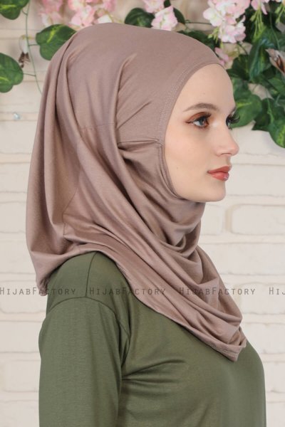Wilda - Taupe Katoenen Hijab