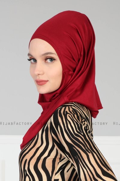 Wilda - Bordeaux Katoenen Hijab
