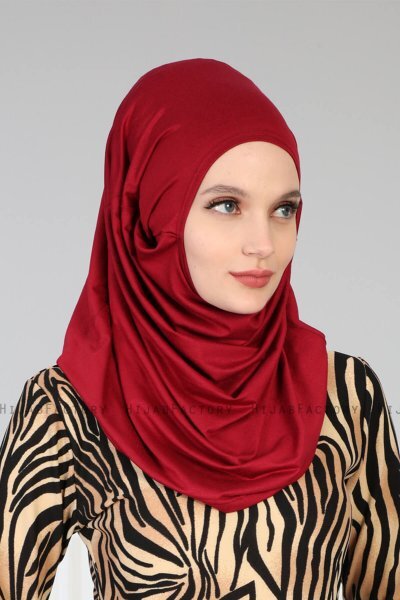 Wilda - Bordeaux Katoenen Hijab