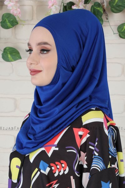 Wilda - Blauw Katoenen Hijab