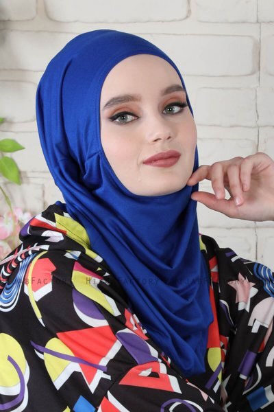 Wilda - Blauw Katoenen Hijab