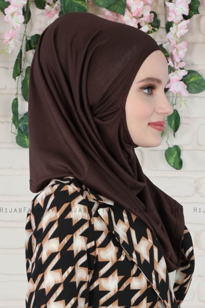 Wilda - Bruin Katoenen Hijab