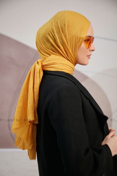 Serap - Mosterd Bamboo Crash Hijab