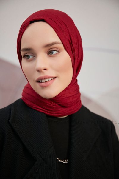 Ceyda - Bordeaux Bamboo Crash Hijab