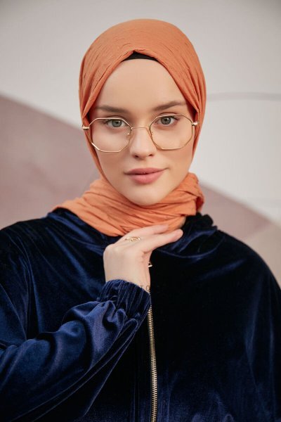 Serap - Baksteenrood Bamboo Crash Hijab