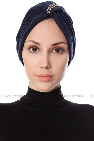 Bahar - Marineblauw Turban