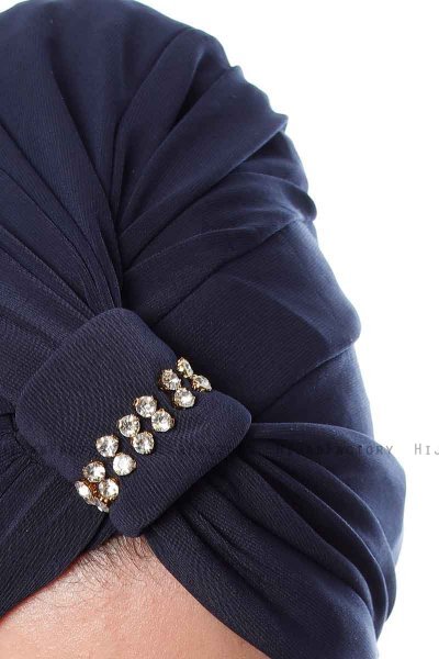 Bahar - Marineblauw Turban