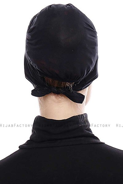 Belgin - Zwart Parizien XXL Onderkapje - Ecardin