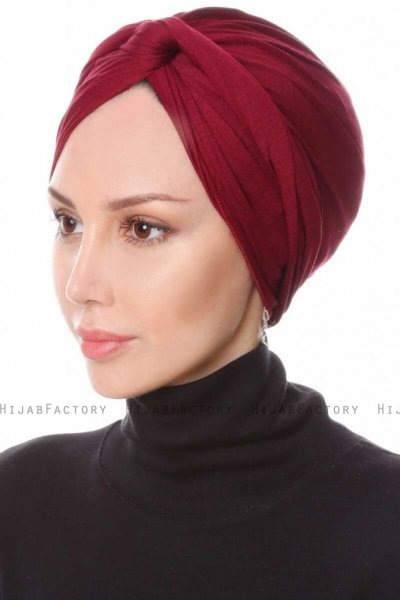 Belinay Mörk Bordeaux Turban Ecardin 201849b
