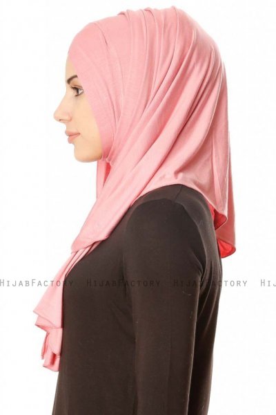 Betul - Donker Roze 1X Jersey Hijab - Ecardin