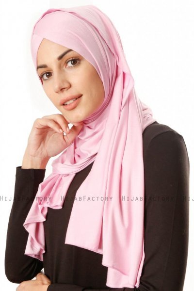Betul - Roze 1X Jersey Hijab - Ecardin